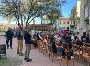 Євген Врядник зі студентами