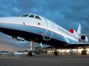 Самолет Falcon 900, вероятно, принадлежащий Медведчуку