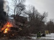 В США сошел с рельсов и загорелся поезд