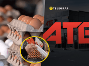 Украинец сам упаковал большой лоток яиц в магазине