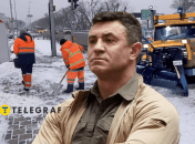 Микола Тищенко, комунальники прибирають сніг