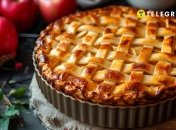 Яблочная шарлотка — простое и быстрое в приготовлении блюдо (изображение создано с помощью ИИ)