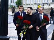 Макрон, Зеленський та Стармер в Києві