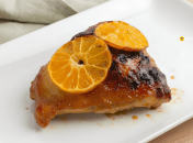 Запечені курячі стегна з мандаринами