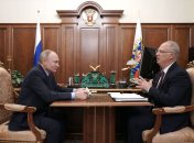 Президент РФ Путин и переговорщик Дмитриев