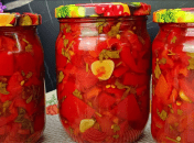 Запеченный перец с чесноком