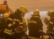 В центре Киева загорелся киоск