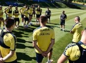 Сборная Украины готовится к игре с Англией