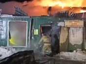 Здание выгорело