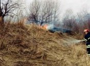 На Київщині горять 20 гектарів очерету, згоріли два будинки