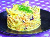 Очень интересный и простой салат