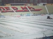 В России из-за снегопада не состоится футбольный матч