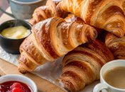 Круасаны прекрасно дополнят кофе или чай (изображение создано с помощью ИИ)