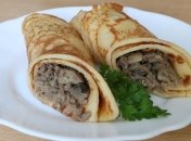 Рецепт дня: блины с картофельно-мясной начинкой