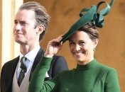 Пиппа Миддлтон впервые вышла на прогулку с новорожденным сыном 