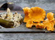 Картофель с лисичками в сливочном соусе