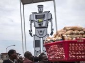 В Конго стали использовать роботов для дорожного движения