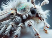 Волохатий білий жук