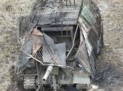 Уничтоженный "сарай" на базе Т-62