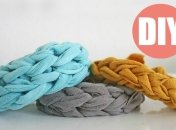 6 браслетов из старых футболок: мастер класс с фото