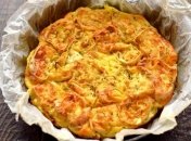 Лінивий пиріг з м’ясом та незвичайною заливкою