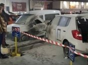 ДТП в Киеве: авто загорелось после столкновения