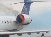 В Колорадо после посадки загорелся самолет