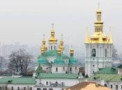 Президент Украины  записал новогоднее обращение в Печерской Лавре