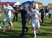 Как дебютант Премьер-лиги Колос праздновал свой выход (Видео)