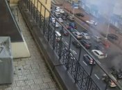 Как подорвали машину Тимура Махаури в центре Киева (Видео)