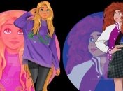 Художник показал, как бы выглядели диснеевские герои, если б они были студентами (Фото)