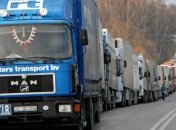 На украинской границе скопилось огромное количество автомобилей