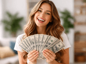 Дівчина із грошима