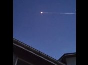 Вспышка в небе над Евпаторией