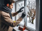 Вікно і пластиковий лист