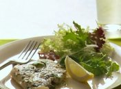 Камбала с хреном и лимоном