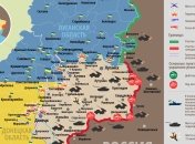 Карта АТО на востоке Украины (24 февраля)