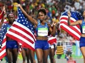 Женская сборная США выиграла эстафету 4х100 м на Олимпиаде в Рио