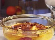 Шампанский десерт со свежими фруктами