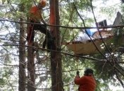 Мужчине на летающем стуле потребовалась помощь спасателей