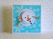 Новогодняя открытка со снеговиком своими руками: пошаговая инструкция