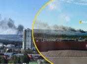 Дымит несколько точек