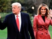 В кожаном красном: Мелания Трамп покорила стильным образом (фото, видео)