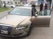 Во Львове "Ауди" врезалось в автомобиль патрульной полиции