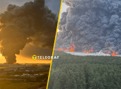 Дым от пожара виден на десятки километров.