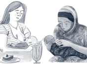 На кого подписаться в Инстаграм: художница запустила проект #100 дней грудного вскармливания