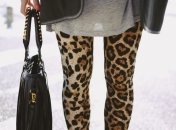Как правильно носить леопардовые лосины - модные "правила"