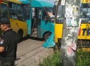 Под Киевом произошло ДТП с участием сразу трех маршруток