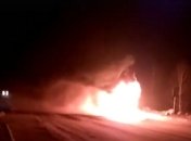 В Волынской области сгорел автобус "Киев-Варшава"