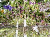 Інсталяція відноситься до напрямку дзен-садів.